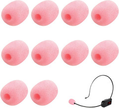 10 Pack Lapel Headset Microphone Windscreen,Christmas Stocking Stuffers