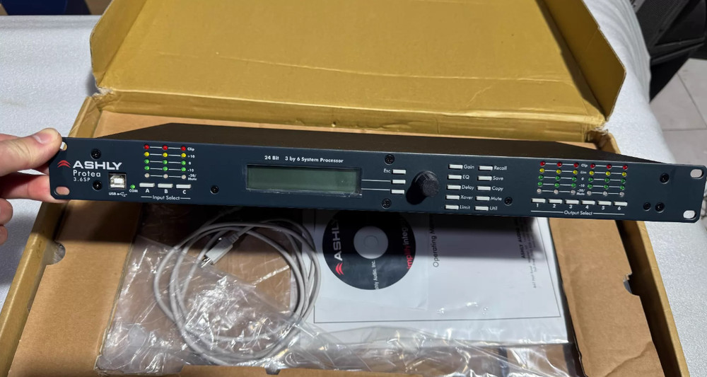 1pcs ASHLY 3.6SP Audio Processor 3 Input 6 Output