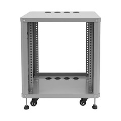 Grey 12U 19.8*22.4*23.6 in Carbon Steel Network & Stereo Rack For Nightclubs