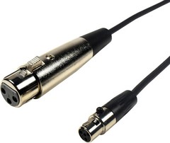 HQRP 4-Pin Mini TA4F to XLR(F) Microphone Adapter Cable for Shure WA310