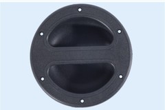 6″ Round Replacement Black ABS Recessed Bar Handle For Speaker Cabinets