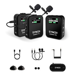 SYNCO G2(A2) MAX 2.4G Wireless Lavalier Microphone With 8G Onboard Recording