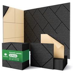 Topnaca Decorative Angled Line 12″ x 12 Pack, Line-12 Pack-Black