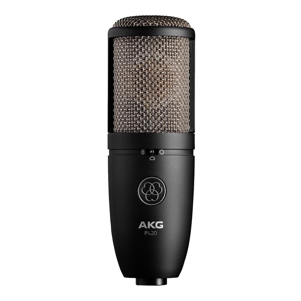 AKG Pro Audio P420 Multi-Pattern Condenser Microphone with Shock Mount and Case