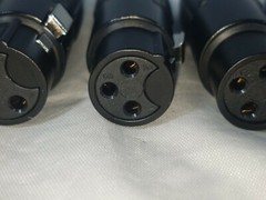 10 Male and 10 Female 3 Pin Gold Contacts XLR Mic Plug Audio Cable Connector