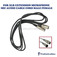 10ft Shielded 3Pin For XLR Audio Cable Cord Extension Microphone Mic Male Female