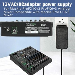 Mackie ProFX6v3 ProFX10v3 ProFX12v3 ProFX22v3 Mixer 12V Power Adapter Supply