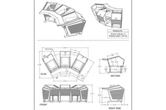 Sterling Modular Plan C Console | African Rosewood | Clear Finish