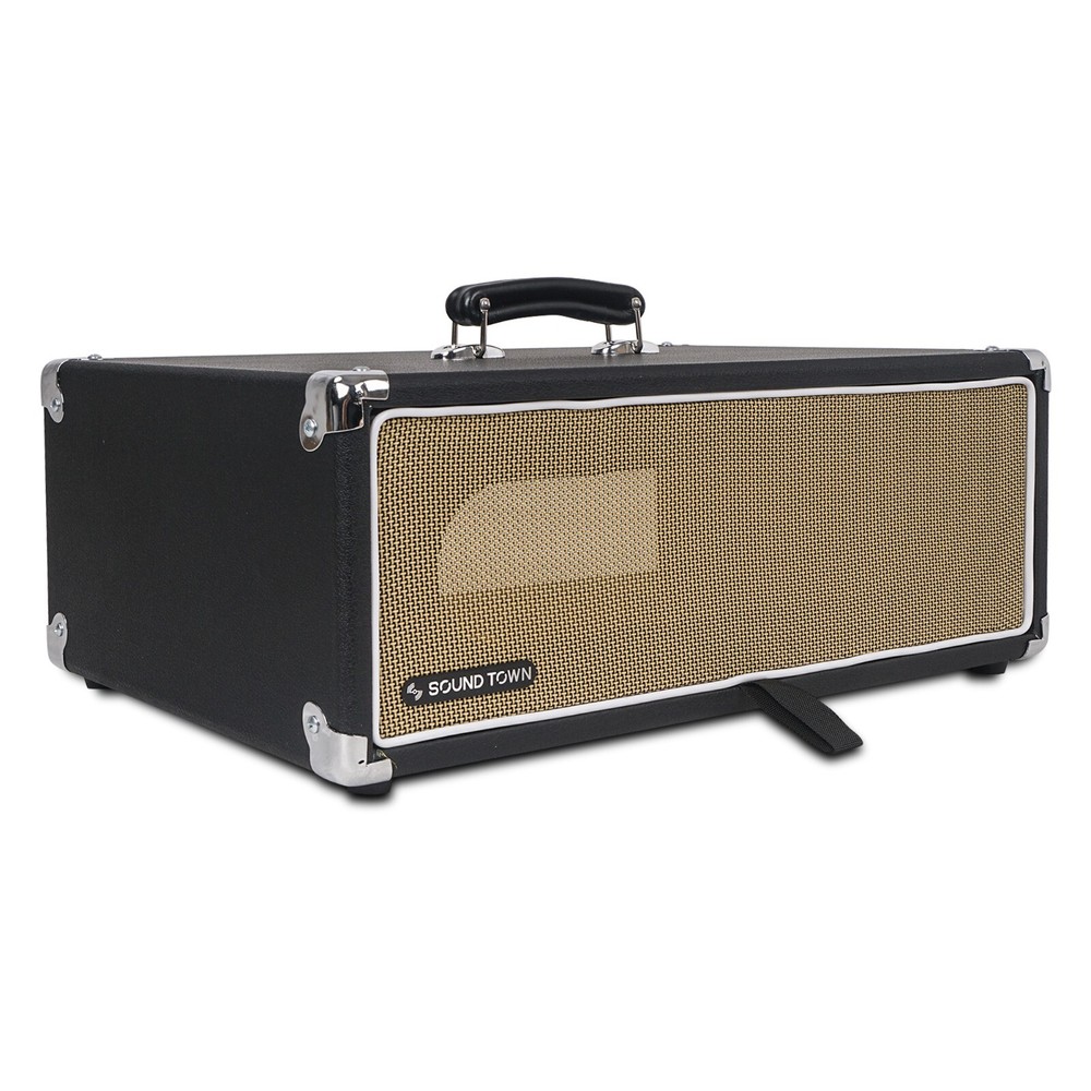 Sound Town Vintage 3U Amp Rack Case, 12.5″ Depth, Black (STVRC-3BK)