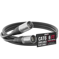 LyxPro 6 Feet Shielded CAT6 Ethercon Cable – Professional Audio & Lighting RJ…