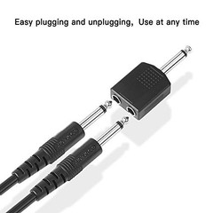 1/4″ 6.35mm Stereo Plug Male to Dual 1/4″ 6.35mm Jack 1/4 Audio Splitter TS