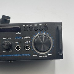 Pyle Compact Bluetooth FM Power Amplifier 100WX2 Max 2 Inputs w/ RCA & Terminals