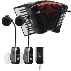 2.4G Instrument Microphone Receiver with Detachable Suction Cup for Guitar Vi…