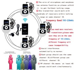® ATG-100R 195mHz Receiver Earphone for Wireless Tour Guide System ATG-100T T…