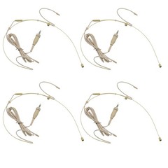 4x Microphone Headset Headworn Earset Mic for Sennheiser With 3.5mm Screw Lock