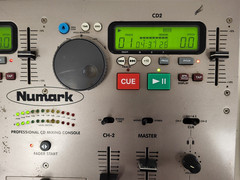 NUMARK CD MIX-1 Professional Dual CD Mixing Console Used tested no power adapter