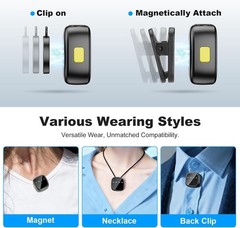 K26 AI Noise Reduction Wireless Lavalier Mic for iPhone 15/16/17 & Android