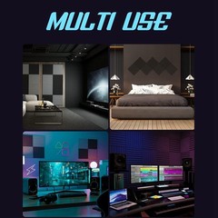 24PCS Self-Adhesive Acoustic Panels,1X12X12Inch Sound Proof Foam Panels,for8898