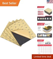 10mm Closed Cell Foam Sound Deadening Mat – 18sqft Heat Insulation for Vehicles