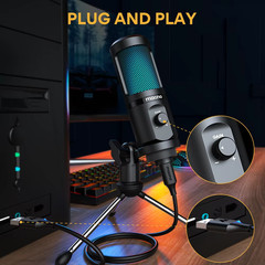 Gaming USB Microphone Desktop Condenser Podcast Microfono Recording Streaming Mi
