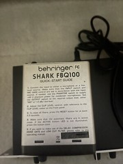 dbx 286s microphone preamp processor + Behringer Shark Fbq100