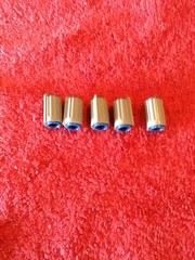 Set of (5) Mackie Mixer Knobs from SR24.8/32.8 – Blue
