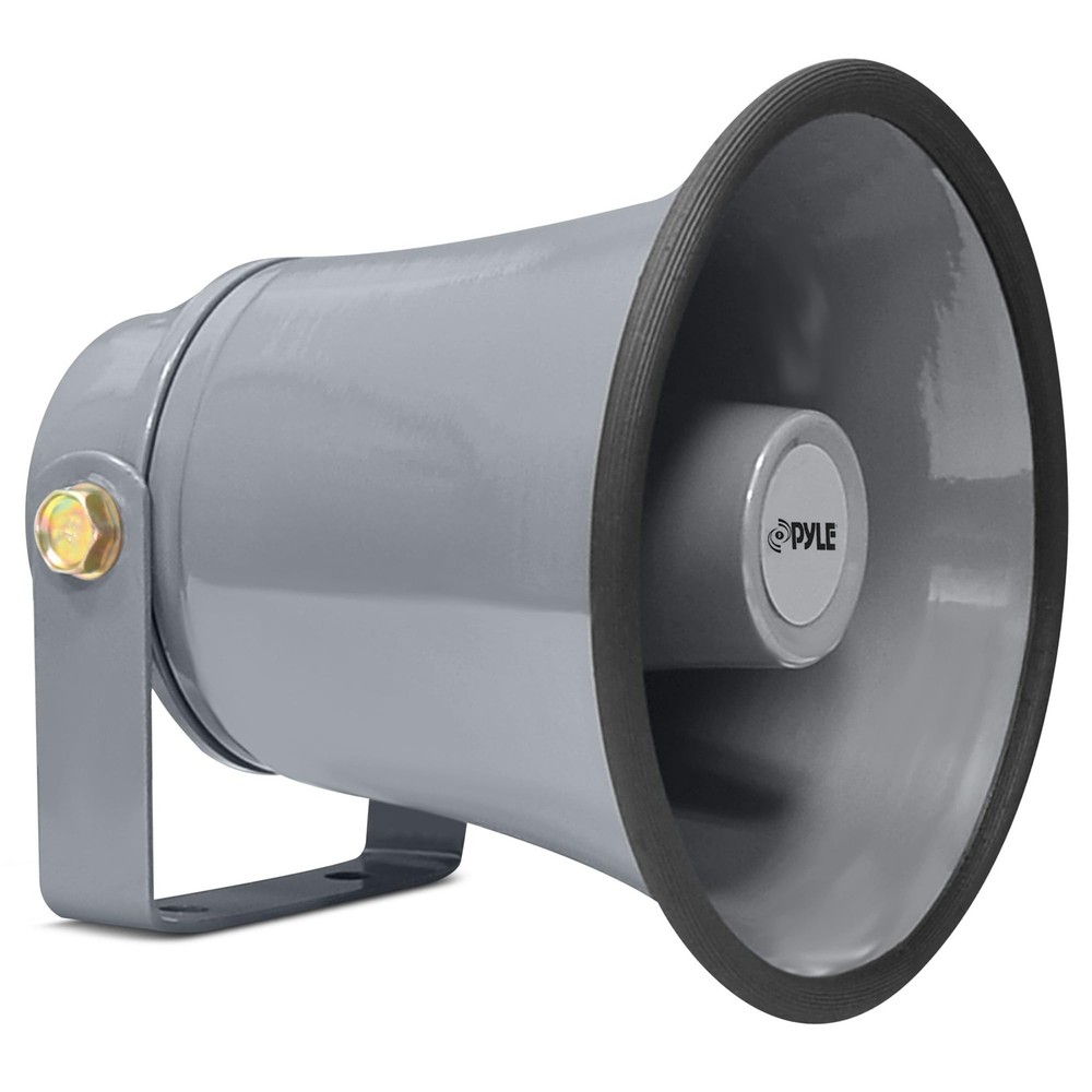 Indoor / Outdoor PA Horn Speaker – 6.3” Portable 6.3-Inch, White