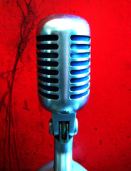 Vintage 1958 Stromberg Carlson MC-41 dynamic microphone Shure 55S Elvis w stand