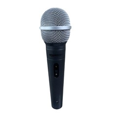 Amazon Basics Dynamic Vocal Microphone Cardioid XLR Black Silver NIB