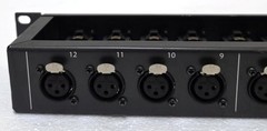 Hosa PDR-369 12 channel Mic In Panel XLR Balanced Reversible Patchbay Rackmount