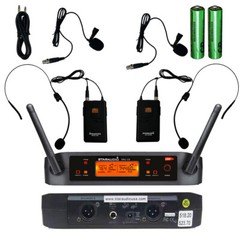 2 Channel Headset Lavalier Lapel Bodypack Microphone 4 Channel Live Studio Mixer