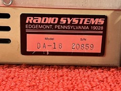 Used Radio Systems Audio Metrics Distribution Amplifier #DA-16 Good Condition