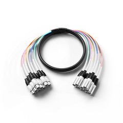 PRORECK 10ft Snake Cable, 8-Channel Shielded XLR Male to Female Audio Black