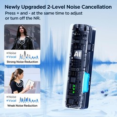 BOYALINK 2 Wireless Lavalier Microphone for iPhone15/16 Android Laptop,48kHz/…