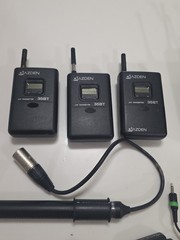 AZDEN 310UPR UHF Receiver 35BT UHF Transmitter Diversity Wireless System ECM-NV1