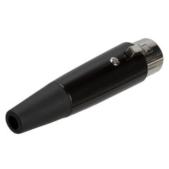 XLR Female Connector 3 PIN Microphone Jack MIC Speaker Audio Adapter Black 10PCS