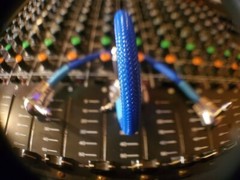 SPECIMEN ELECTRO Bright Blue 9 inch mono patch cable Specimen 002