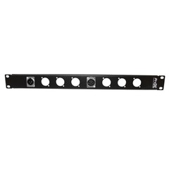 ProX T-1U8XLR 1U Rack Panel Punched for 8 Connectors