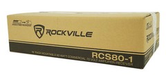 Rockville 60w 70v Commercial/Restaurant Amplifier+(2) Black 6.5″ Wall Speakers