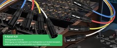 M/F 4 Channel Multi-Media Snake Cable 4 Pairs Male to Female 3 Pin XLR Balanced