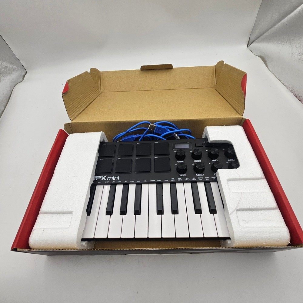 Akai Professional MPK Mini MK3 25-Key USB MIDI Keyboard Controller Red Black