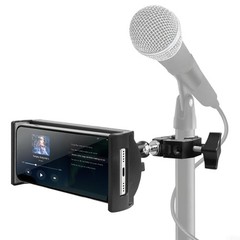 Microphone Stand Tablet Holder Bike Treadmill Mount for 4.7-12.9″ iPad iPhone
