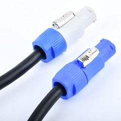 3Pcs 6ft 16AWG Stage Lighting Fixture For PowerCon Power-Through Blue Cables HOT