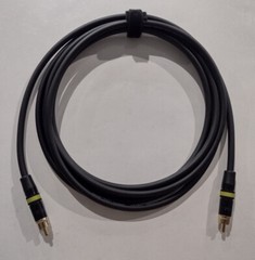 ESH AUDIO – RCA cable – High Quality – MOGAMI GOLD 2524 – Neutrik Black/Gold