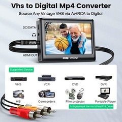 ezcap Video Capture Box – Record Video VCR, VHS Video to Digital Converter V5F7