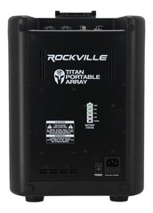 Rockville TITAN PORTABLE ARRAY Battery Powered PA DJ Speaker System w/Subwoofer