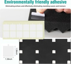 4 Pack Acoustic Panels,48“X24“X2“ Egg Crate Foam Soundproof Wall Panels,Hi…