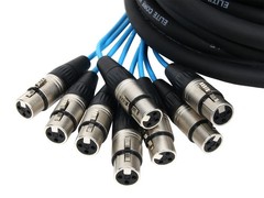 8 Channel 30′ ft Balanced Mic Pro Audio Stage Studio Snake XLR Male to Female