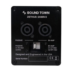 Sound Town Passive Line Array Dual 18″ Sub, 4 Dual 8″ PA, Adpt ZETHUS-218S208X4