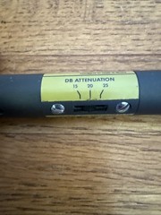Shure A15AS Switchable In-Line Attenuator with 15, 20 or 25 dB of Selectable Mic